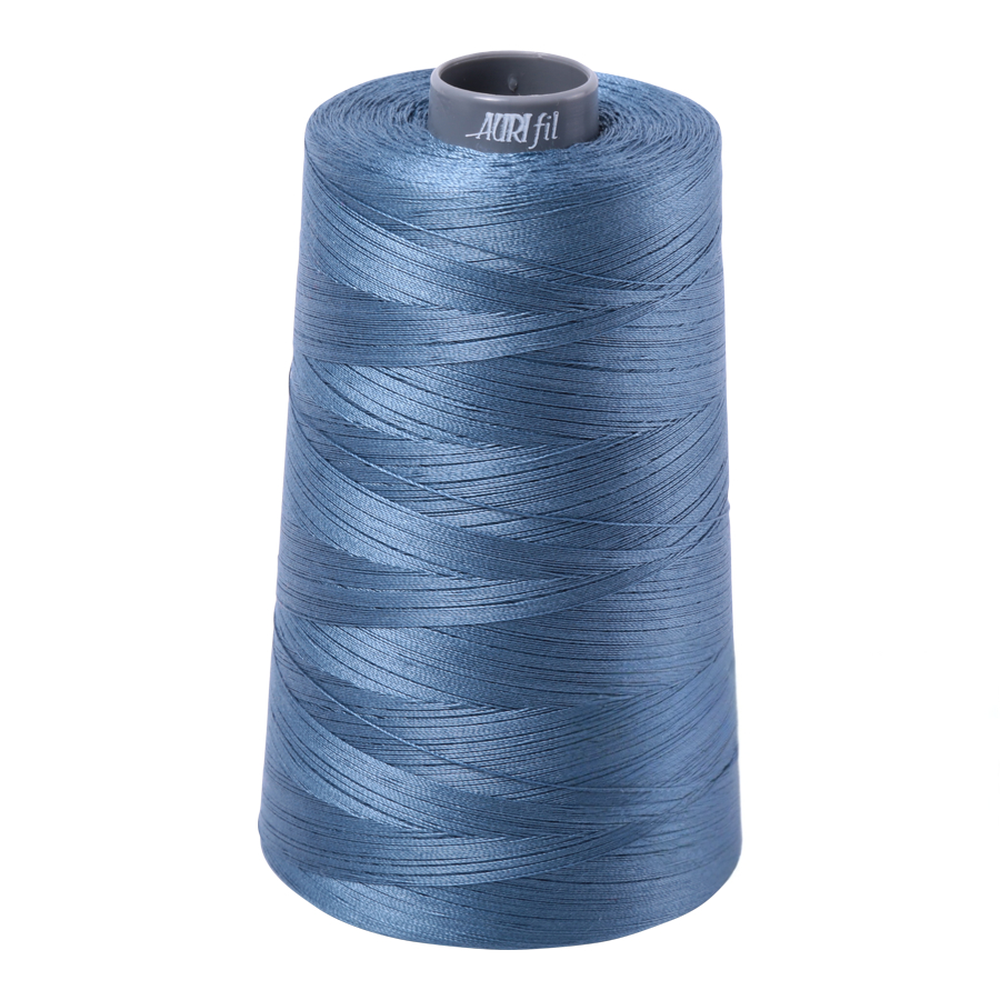 Aurifil embroidery thread spool in Blue Grey (1126) - 28wt 3300m