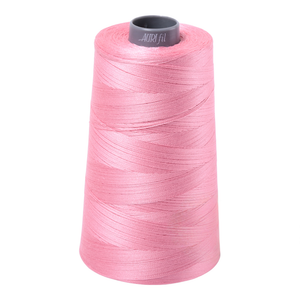 Aurifil embroidery thread spool in Bright Pink (2425) - 28wt 3300m