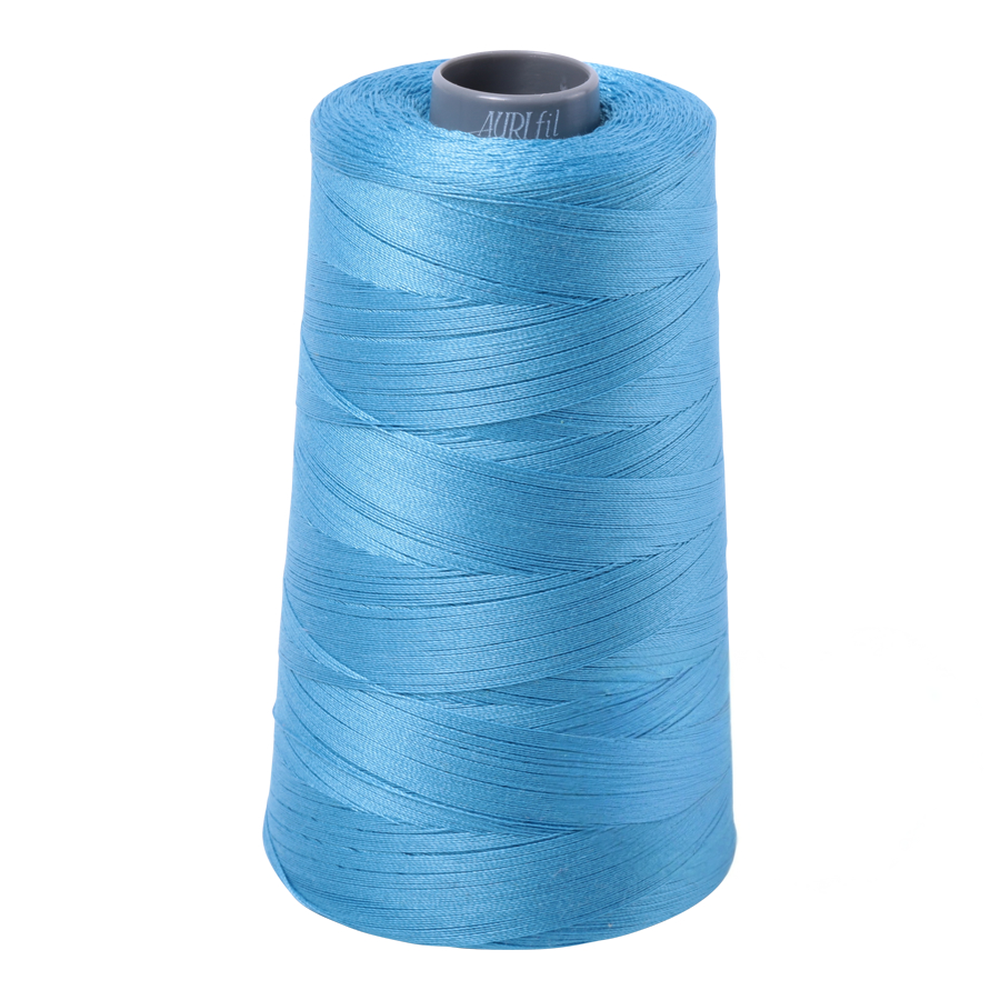 Aurifil embroidery thread spool in Bright Teal (1320) - 28wt 3300m