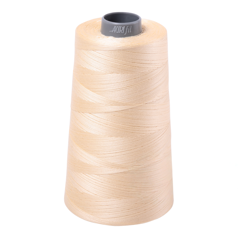 Aurifil embroidery thread spool in Butter (2123) - 28wt 3300m