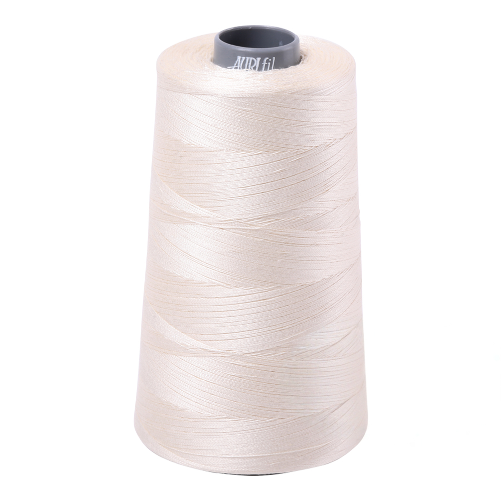 Aurifil embroidery thread spool in Chalk (2026) - 28wt 3300m