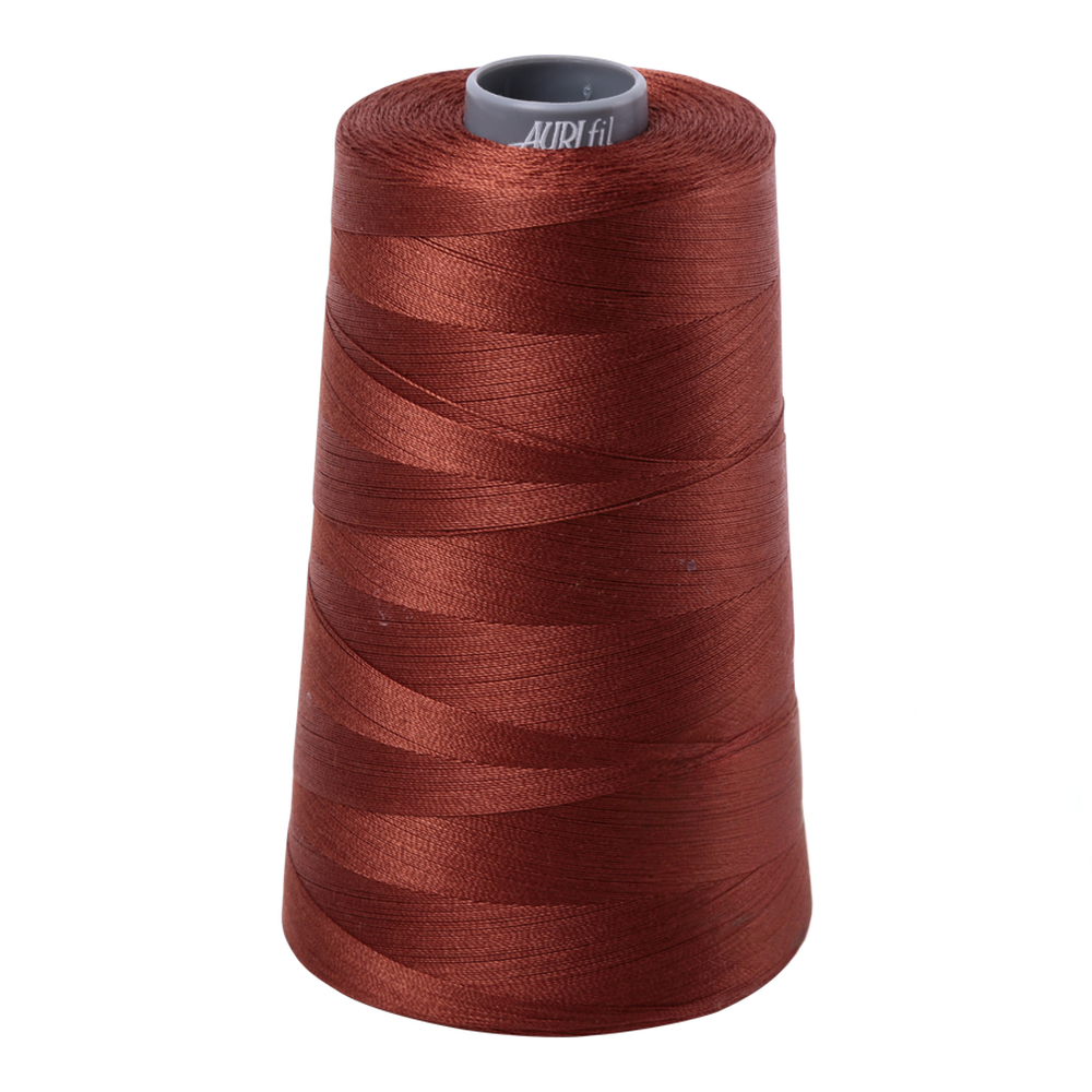 Aurifil embroidery thread spool in Copper Brown (4012) - 28wt 3300m