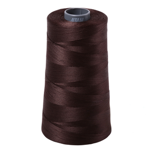 Aurifil embroidery thread spool in Dark Brown (5024) - 28wt 3300m