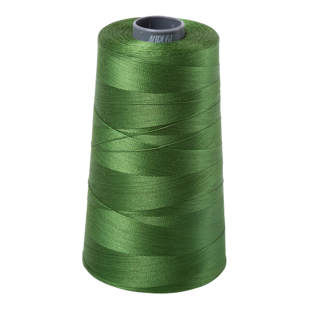 Aurifil embroidery thread spool in Dark Grass Green (5018) - 28wt 3300m