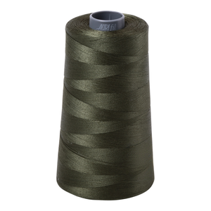 Aurifil embroidery thread spool in Dark Green (5012) - 28wt 3300m