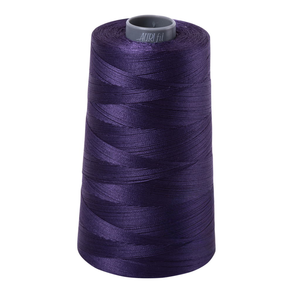 Aurifil embroidery thread spool in Dk Dusty Grape (2581) - 28wt 3300m