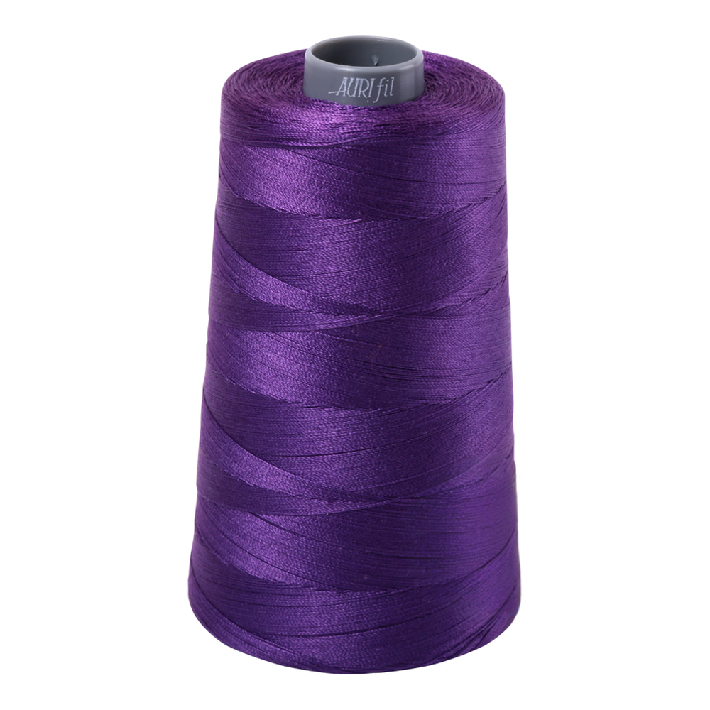 Aurifil embroidery thread spool in Dk Violet (2582) - 28wt 3300m