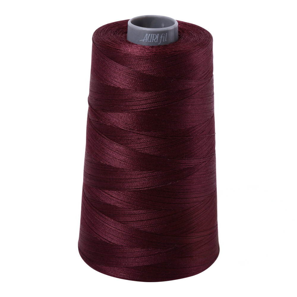 Aurifil embroidery thread spool in Dk Wine (2468) - 28wt 3300m