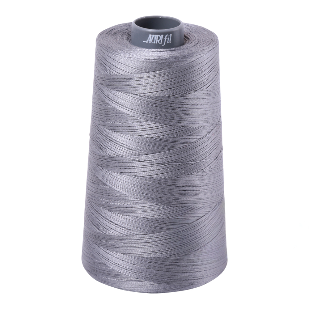 Aurifil embroidery thread spool in Grey (2605) - 28wt 3300m