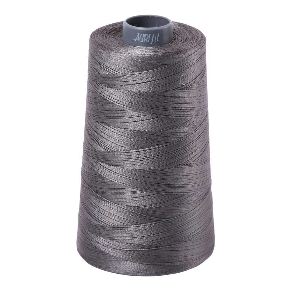 Aurifil embroidery thread spool in Grey Smoke (5004) - 28wt 3300m