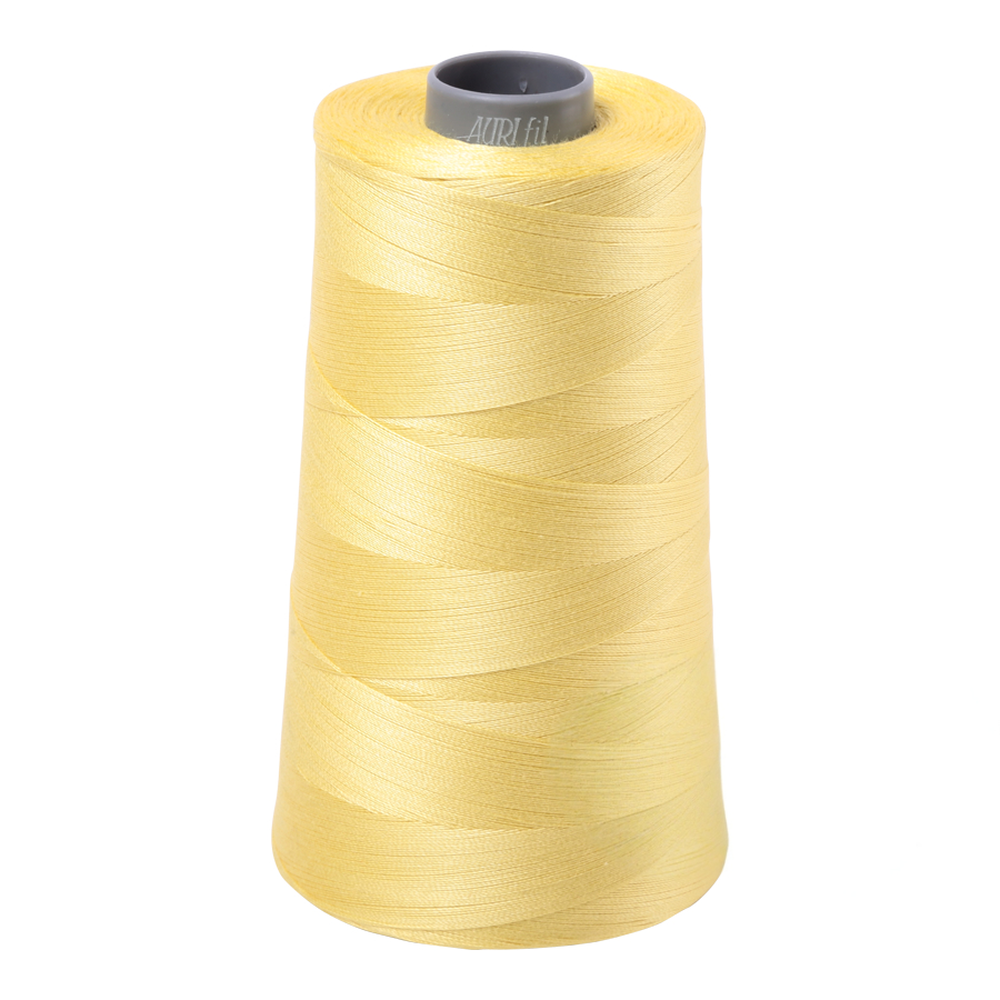 Aurifil embroidery thread spool in Lemon (2115) - 28wt 3300m