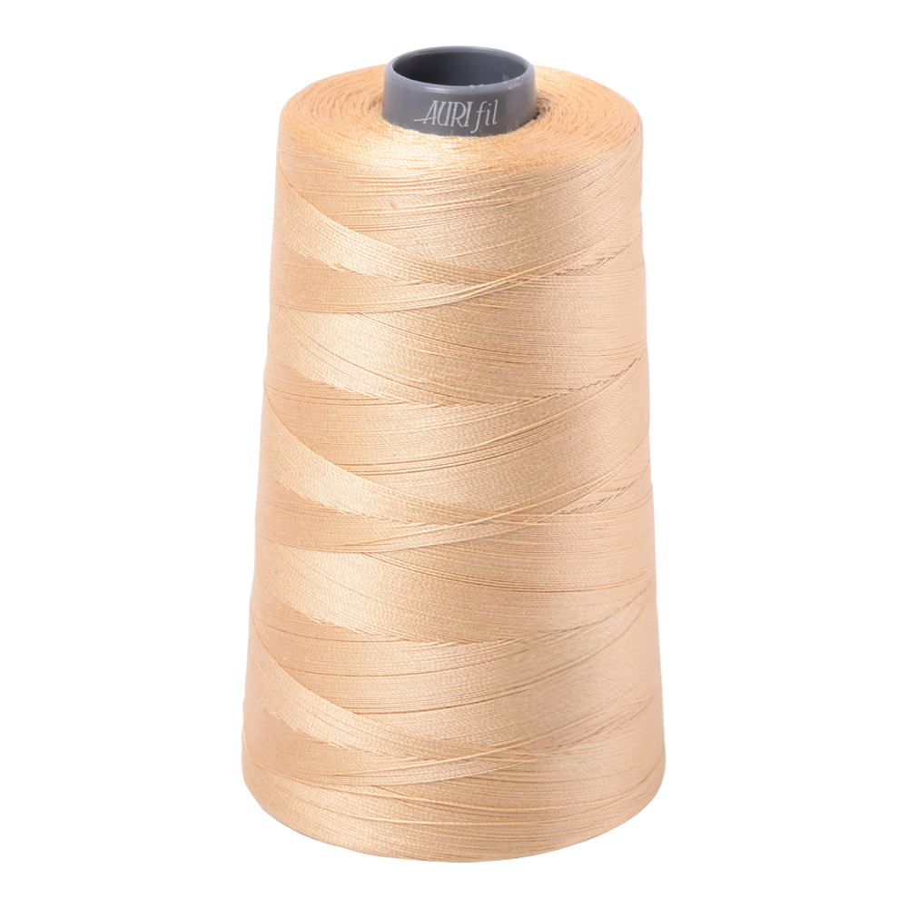 Aurifil embroidery thread spool in Light Caramel (6001) - 28wt 3300m