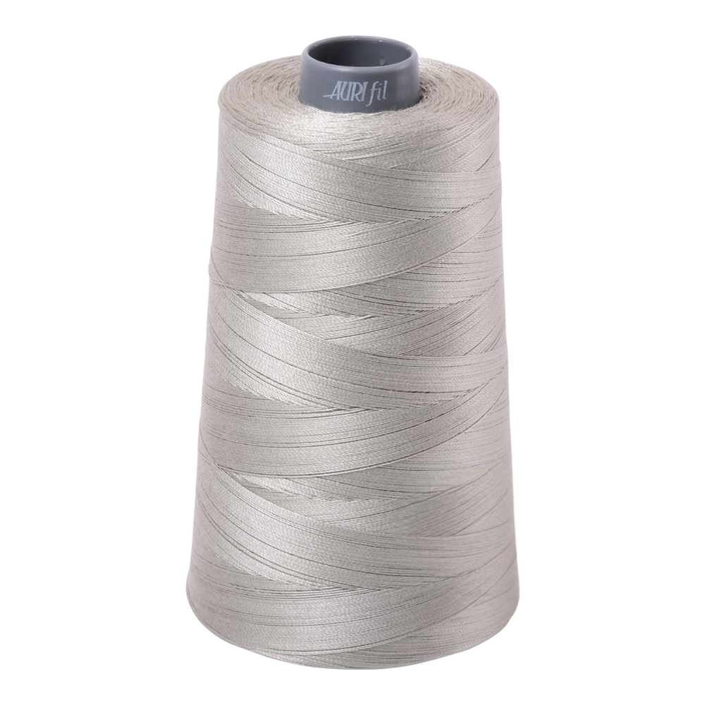 Aurifil embroidery thread spool in Light Grey (5021) - 28wt 3300m
