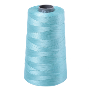Aurifil embroidery thread spool in Light Turquoise (5006) - 28wt 3300m
