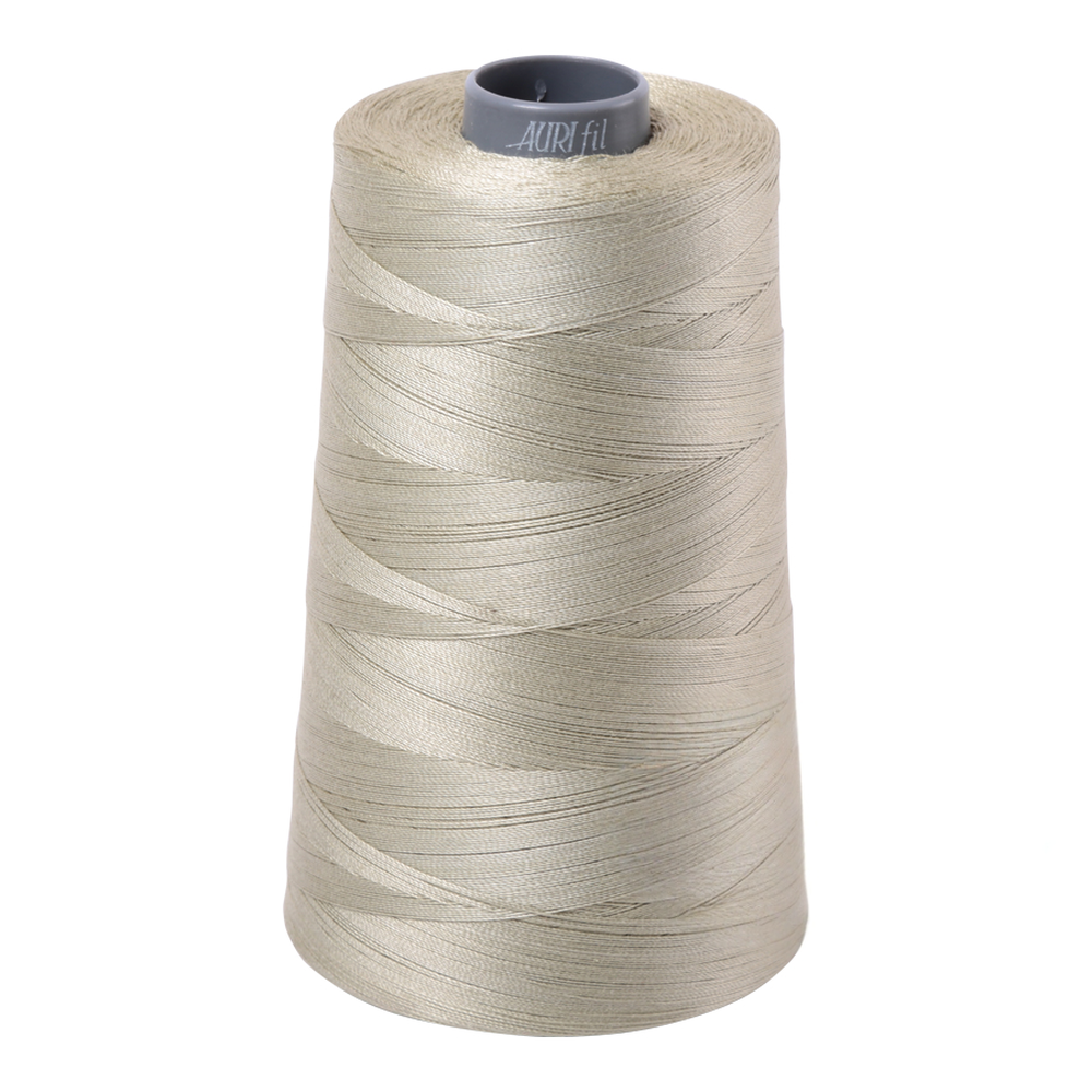 Aurifil embroidery thread spool in Lt Military (5020) - 28wt 3300m