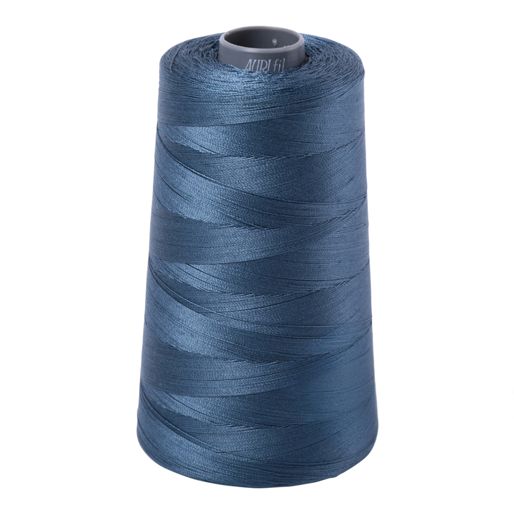 Aurifil embroidery thread spool in Med Blue Grey (1310) - 28wt 3300m