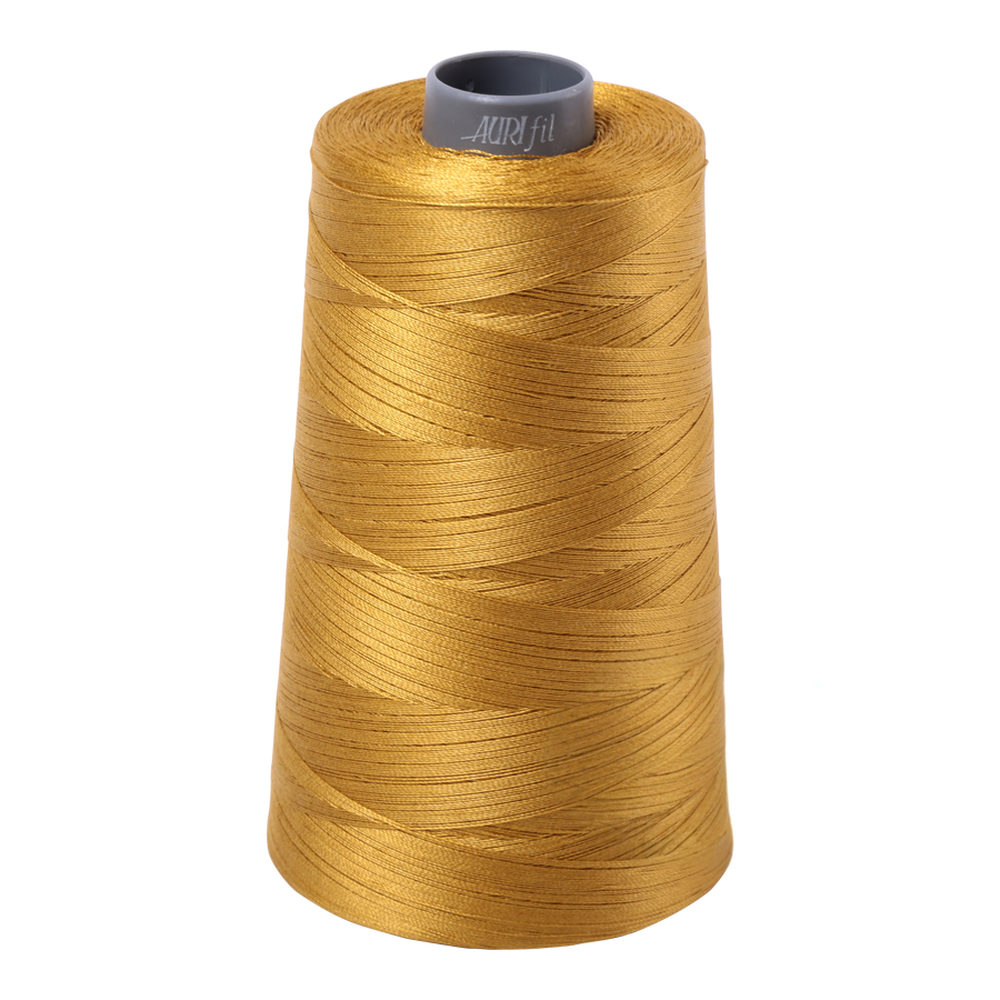 Aurifil embroidery thread spool in Mustard (5022) - 28wt 3300m
