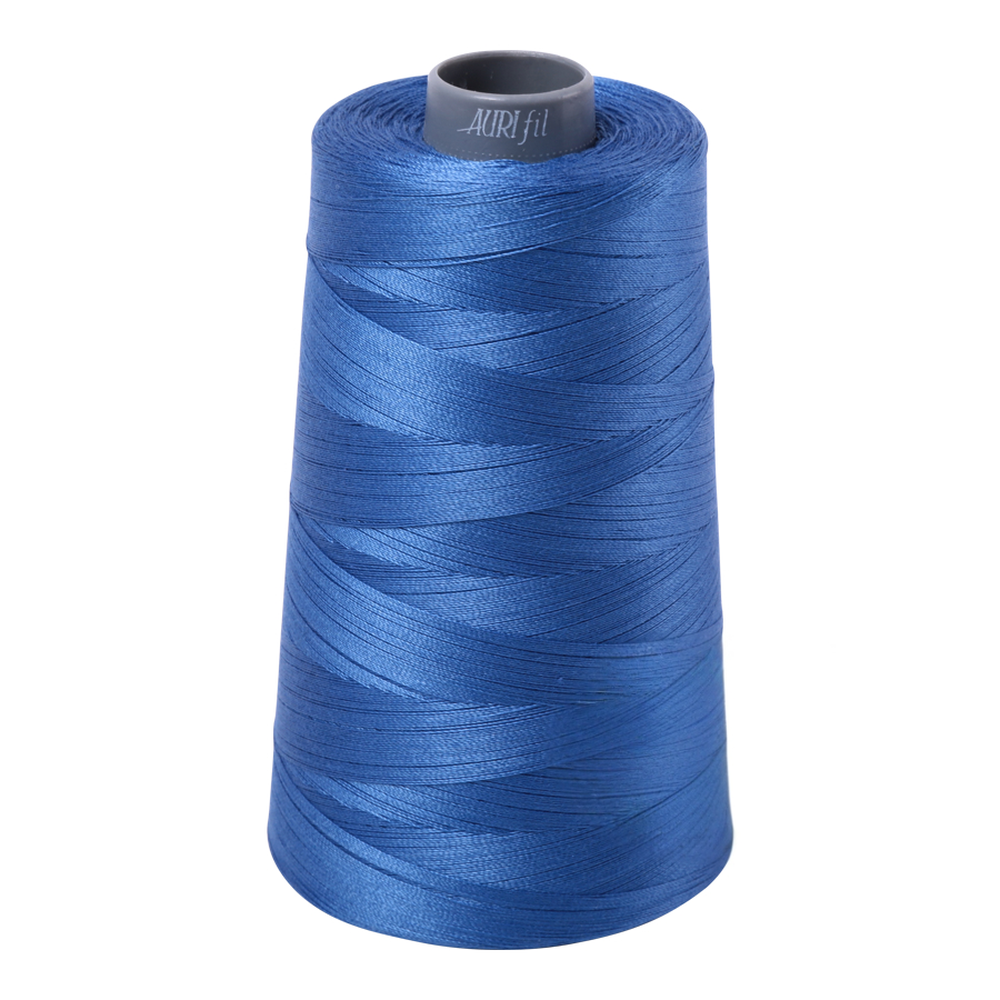 Aurifil embroidery thread spool in Peacock Blue (6738) - 28wt 3300m