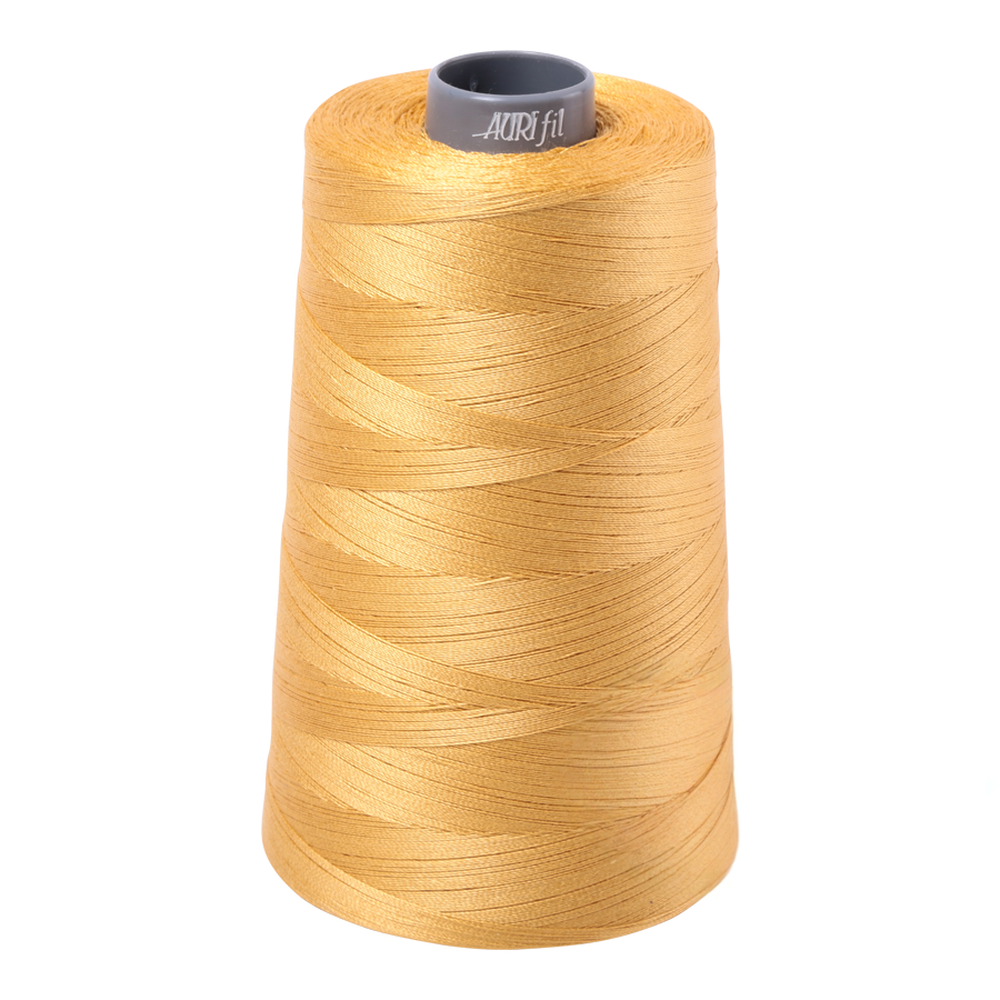 Aurifil embroidery thread spool in Spun Gold (2134) - 28wt 3300m