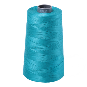 Aurifil embroidery thread spool in Turquoise (2810) - 28wt 3300m