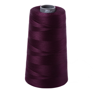 Aurifil embroidery thread spool in V Dk Eggplant (1240) - 28wt 3300m