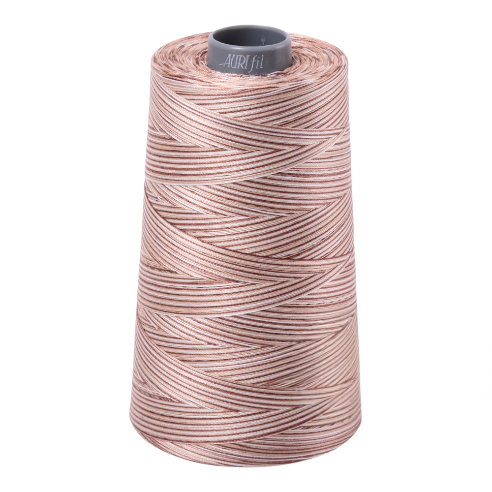 Aurifil embroidery thread spool in Varigated Biscotti (4666) - 28wt 3300m