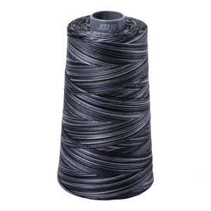 Aurifil embroidery thread spool in Varigated Graphite (4665) - 28wt 3300m