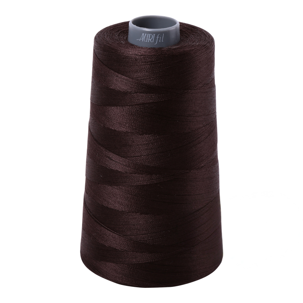 Aurifil embroidery thread spool in Very Dark Bark (1130) - 28wt 3300m