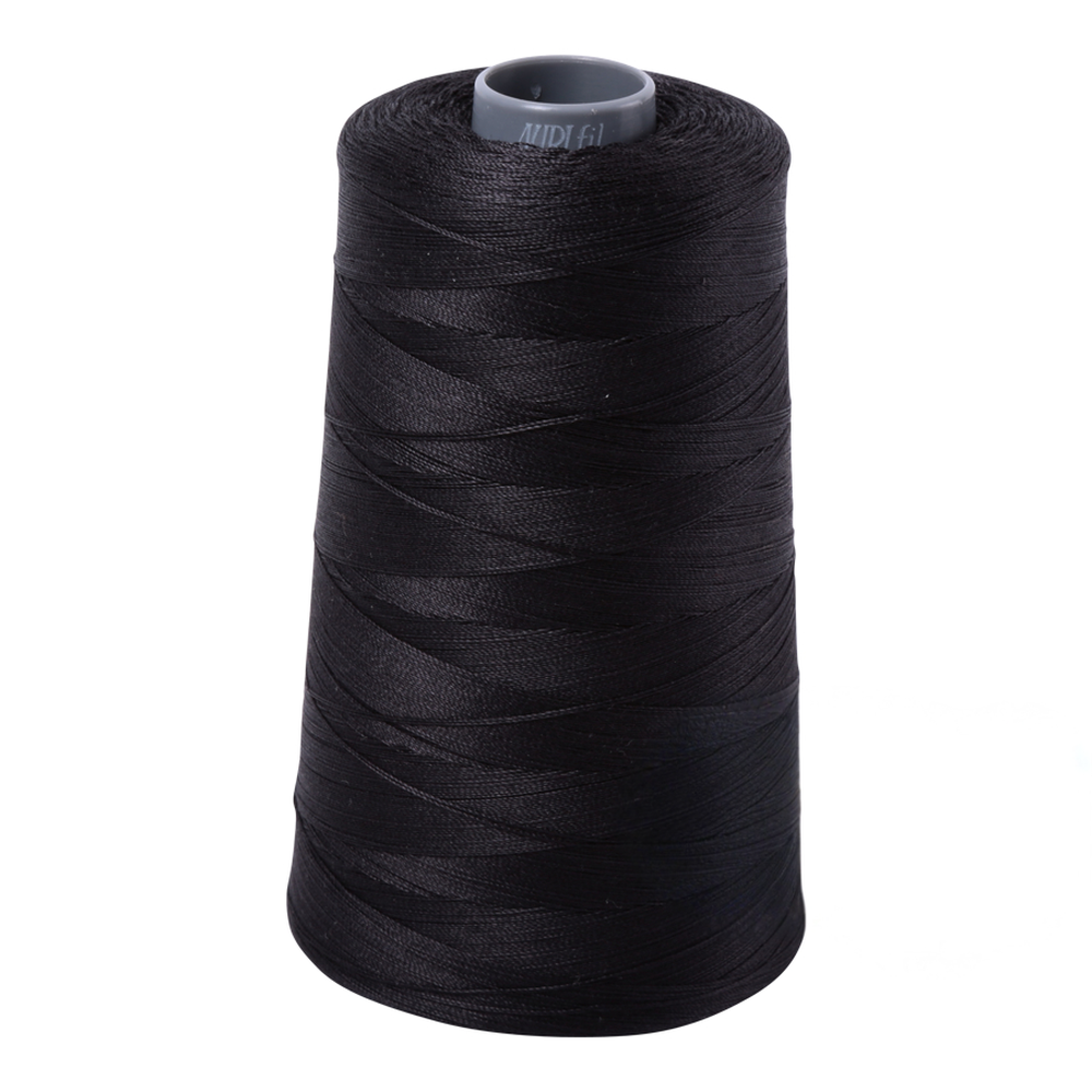 Aurifil embroidery thread spool in Very Dark Grey (4241) - 28wt 3300m
