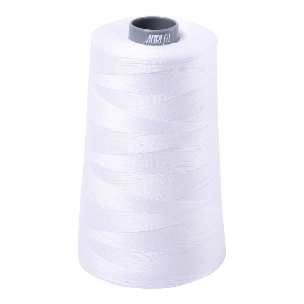 Aurifil embroidery thread spool in White (2024) - 28wt 3300m