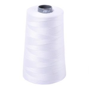 Aurifil embroidery thread spool in White (2024) - 28wt 3300m