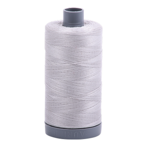 Aurifil embroidery thread spool in Aluminium (2615) - 28wt 750m