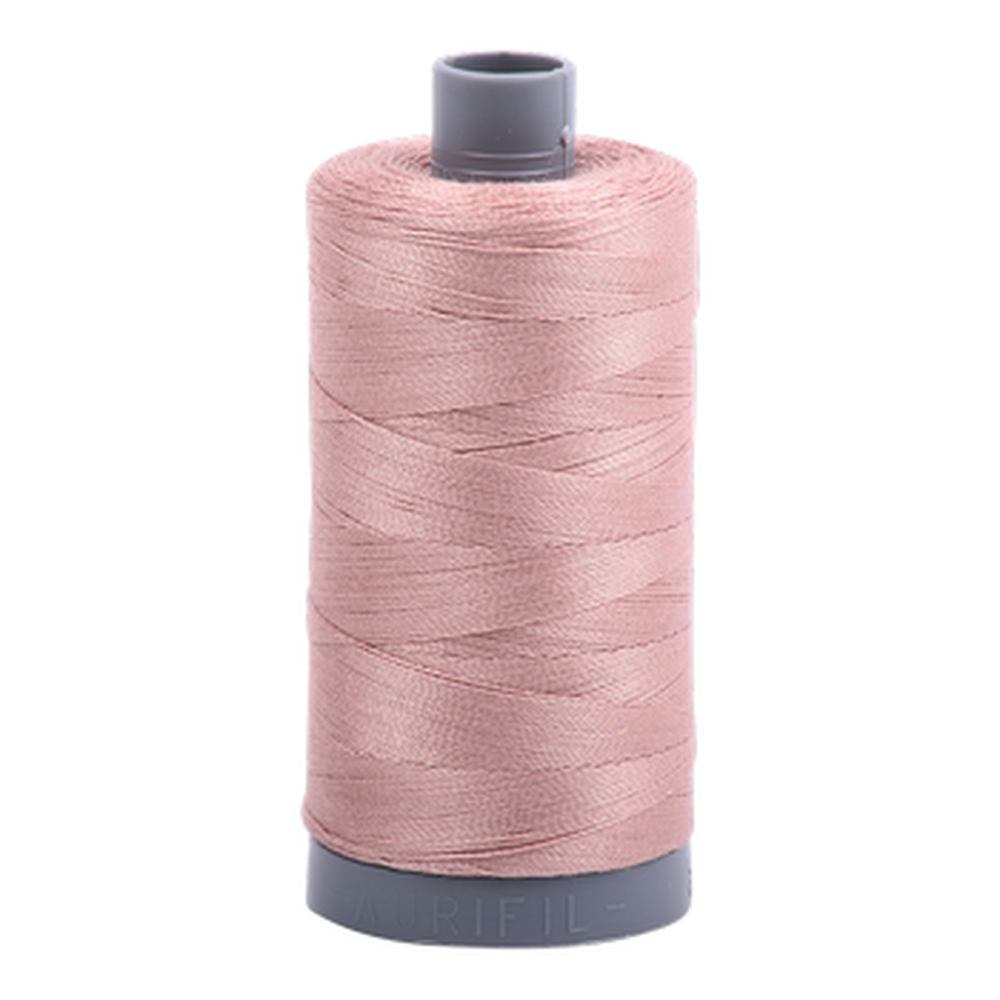 Aurifil embroidery thread spool in Antique Blush (2375) - 28wt 750m