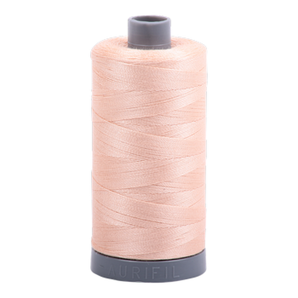 Aurifil embroidery thread spool in Apricot (2205) - 28wt 750m