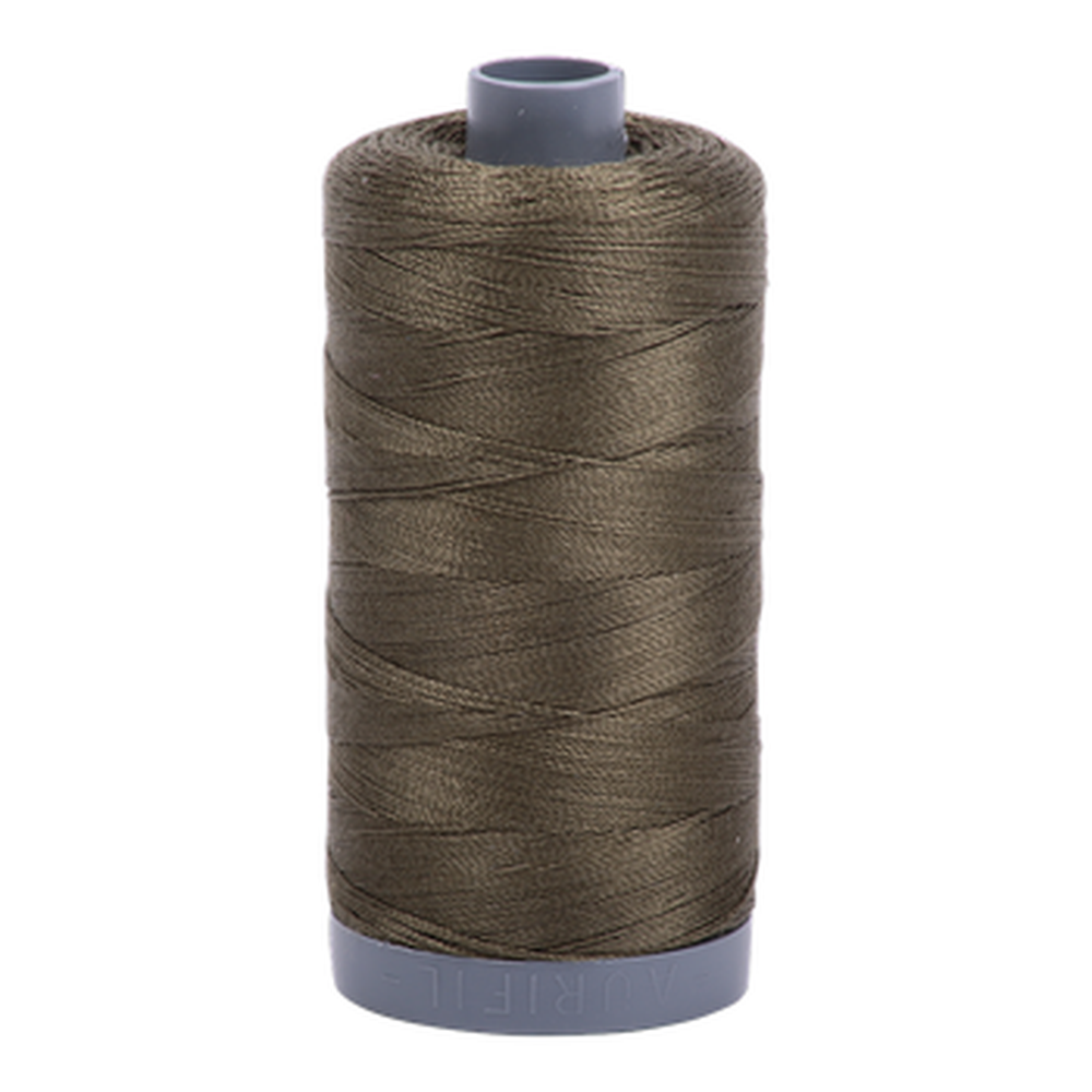 Aurifil embroidery thread spool in Army Green (2905) - 28wt 750m