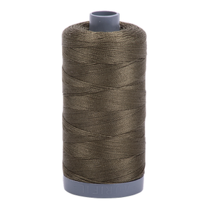 Aurifil embroidery thread spool in Army Green (2905) - 28wt 750m