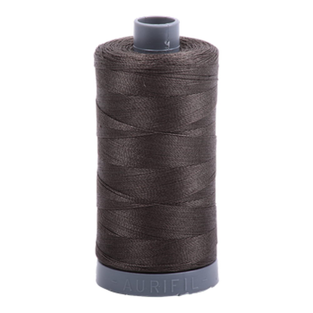 Aurifil embroidery thread spool in Asphalt (5013) - 28wt 750m