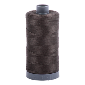 Aurifil embroidery thread spool in Asphalt (5013) - 28wt 750m