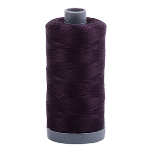 Aurifil embroidery thread spool in Aubergine (2570) - 28wt 750m
