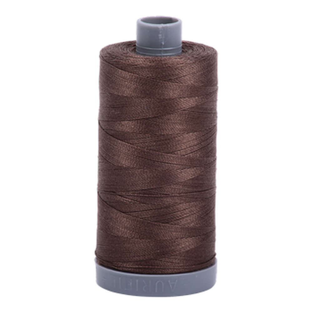 Aurifil embroidery thread spool in Bark (1140) - 28wt 750m