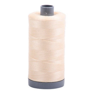 Aurifil embroidery thread spool in Butter (2123) - 28wt 750m