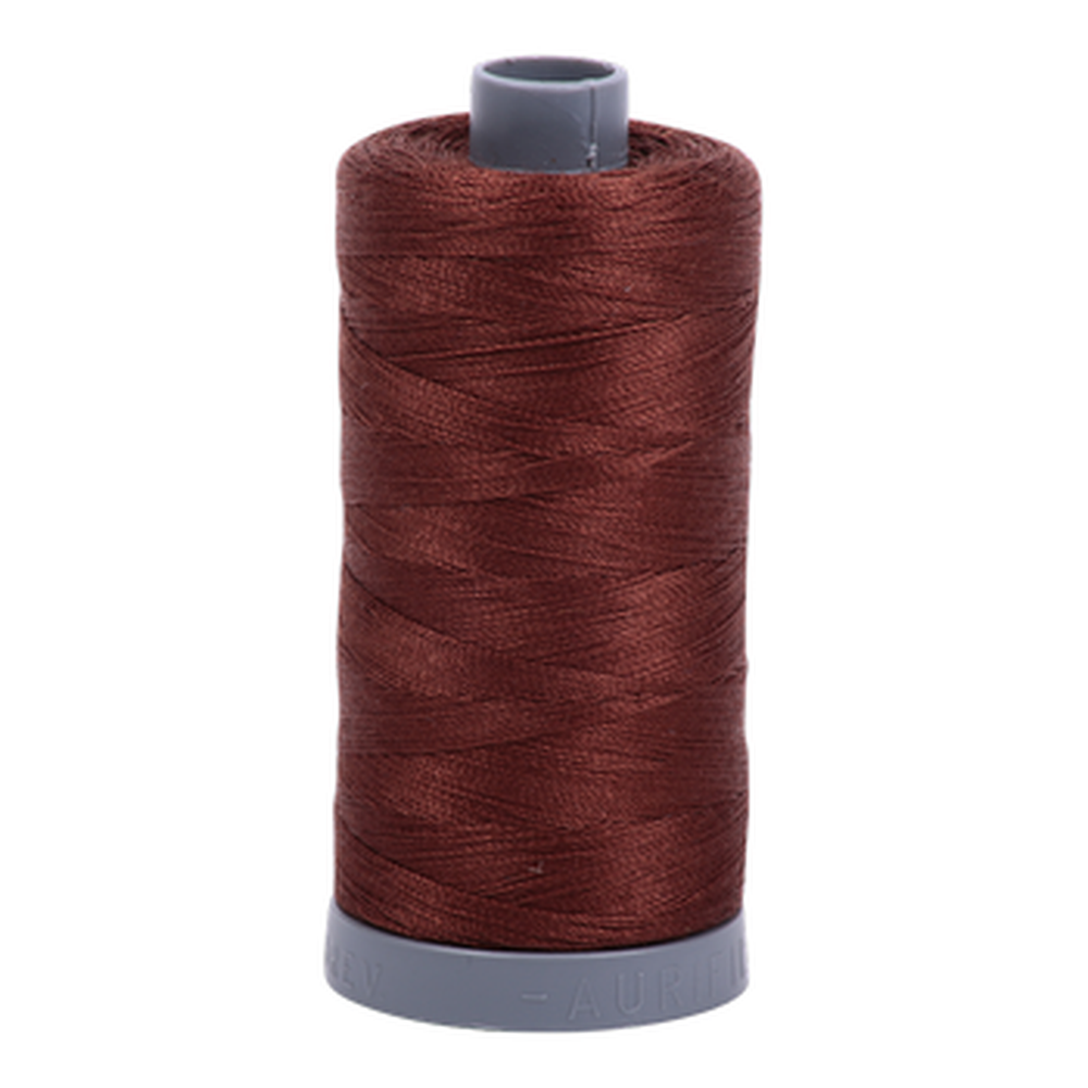 Aurifil embroidery thread spool in Chocolate (2360) - 28wt 750m