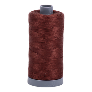 Aurifil embroidery thread spool in Chocolate (2360) - 28wt 750m