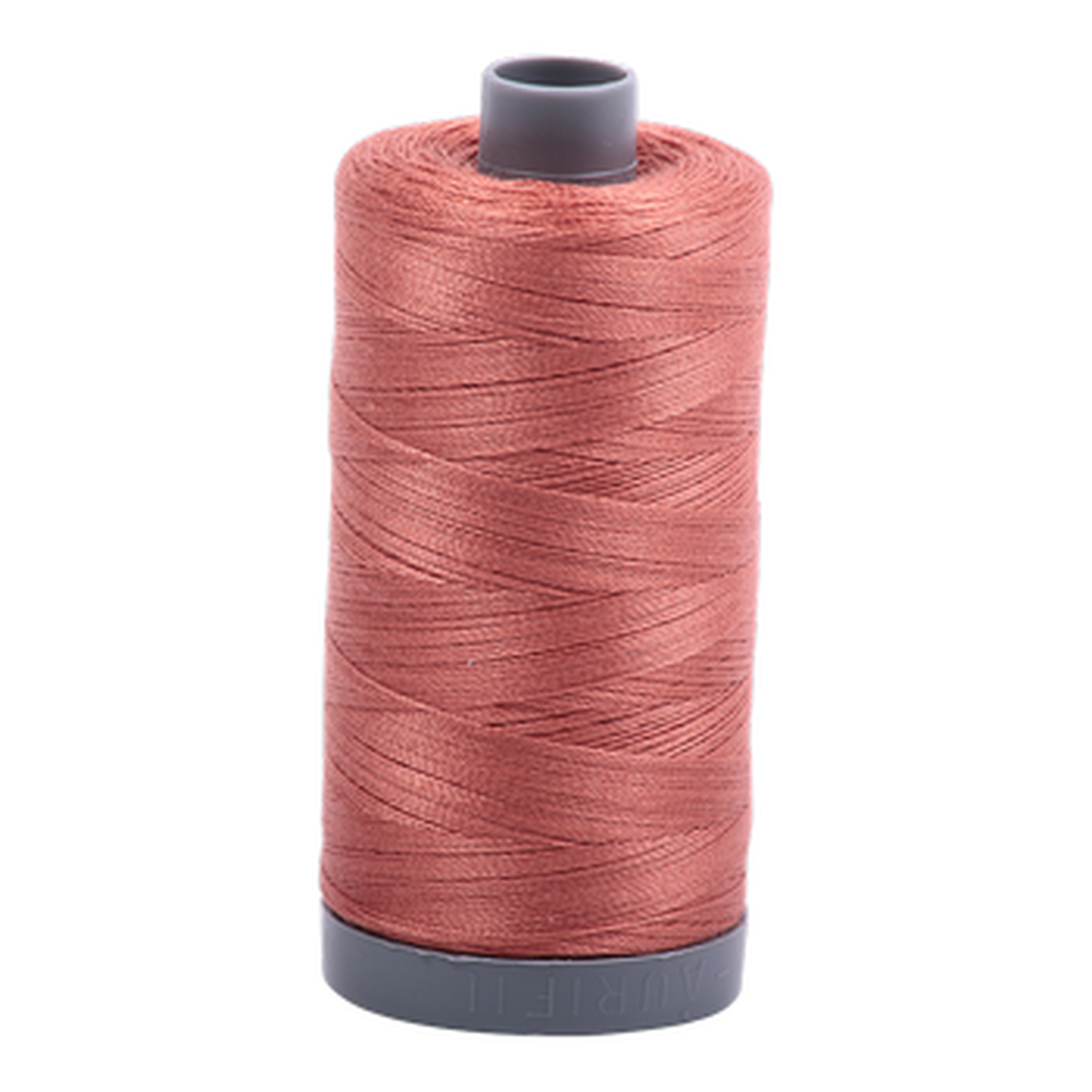Aurifil embroidery thread spool in Cinnabar (6728) - 28wt 750m