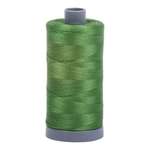 Aurifil embroidery thread spool in Dark Grass Green (5018) - 28wt 750m