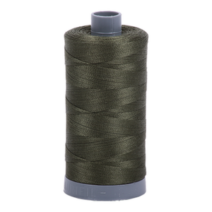 Aurifil embroidery thread spool in Dark Green (5012) - 28wt 750m