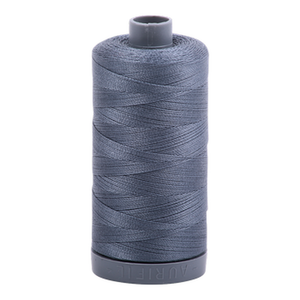 Aurifil embroidery thread spool in Dark Grey (1246) - 28wt 750m