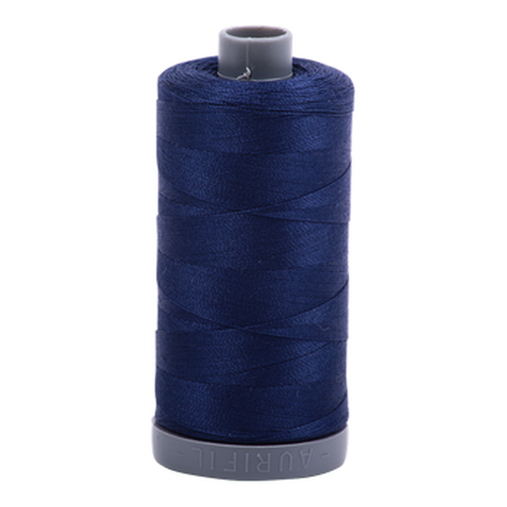 Aurifil embroidery thread spool in Dark Navy (2784) - 28wt 750m