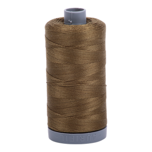 Aurifil embroidery thread spool in Dark Olive (4173) - 28wt 750m