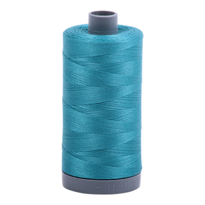 Aurifil embroidery thread spool in Dark Turquoise (4182) - 28wt 750m